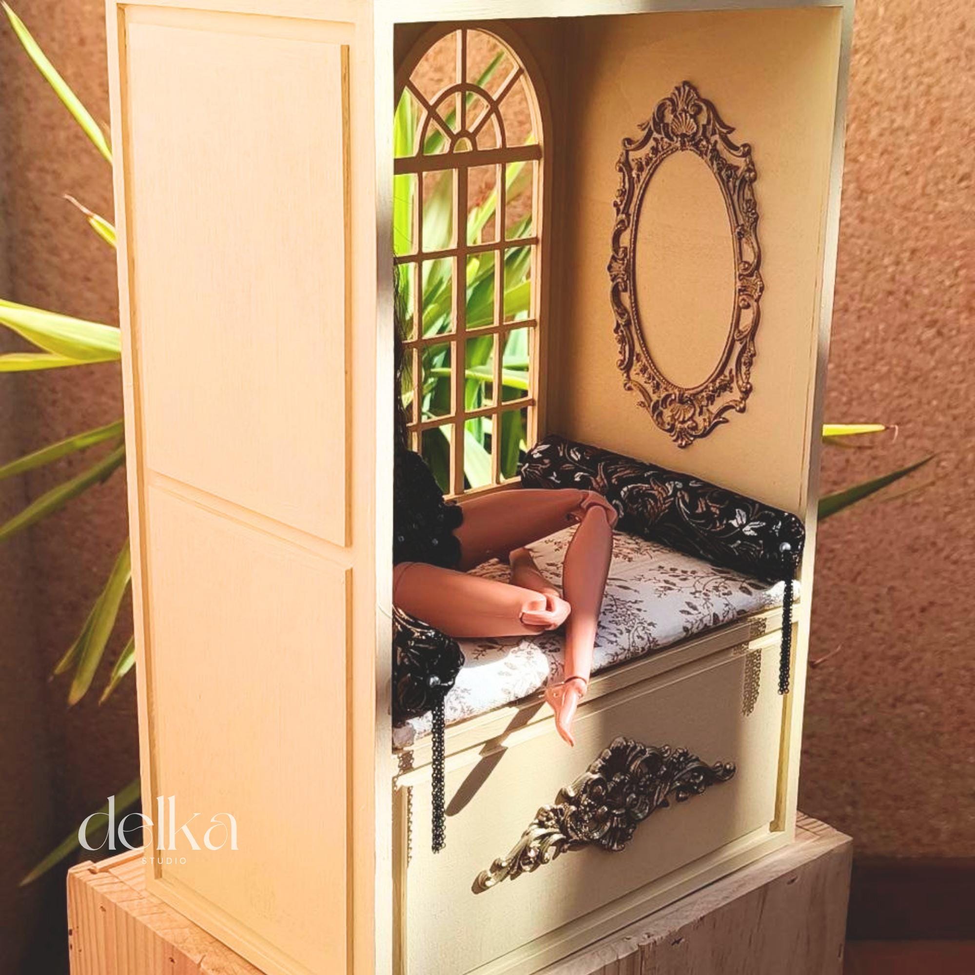 Roombox For Diorama For 1/6 Scale Fashion Dolls