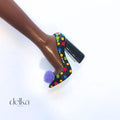 Harlequin-style shoes for Fashion Dolls, kitten heels for Fashion Royalty, 1/6-scale shoes for dolls