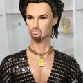 12 inch necklace for male Fashion Royalty dolls, 1:6 scale choker for man fashion dolls