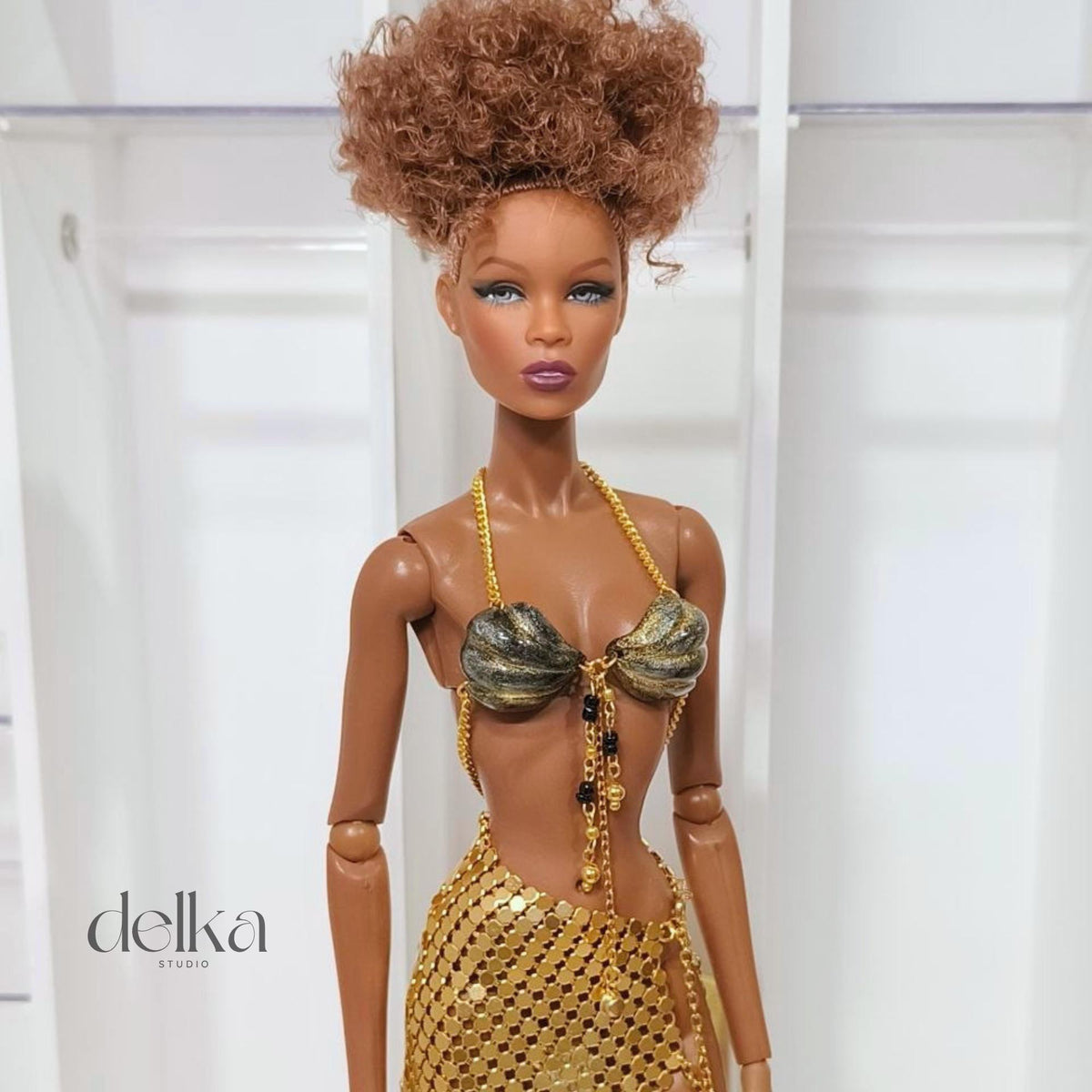 Handmade Mermaid Top for 12 inch Dolls