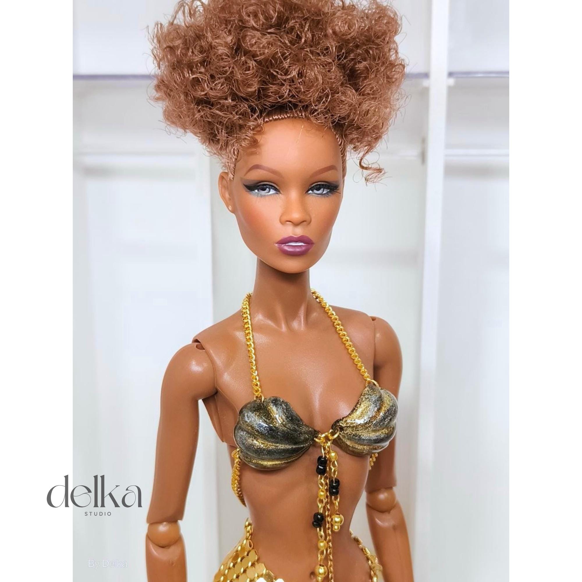 Handmade Mermaid Top for 12 inch Dolls