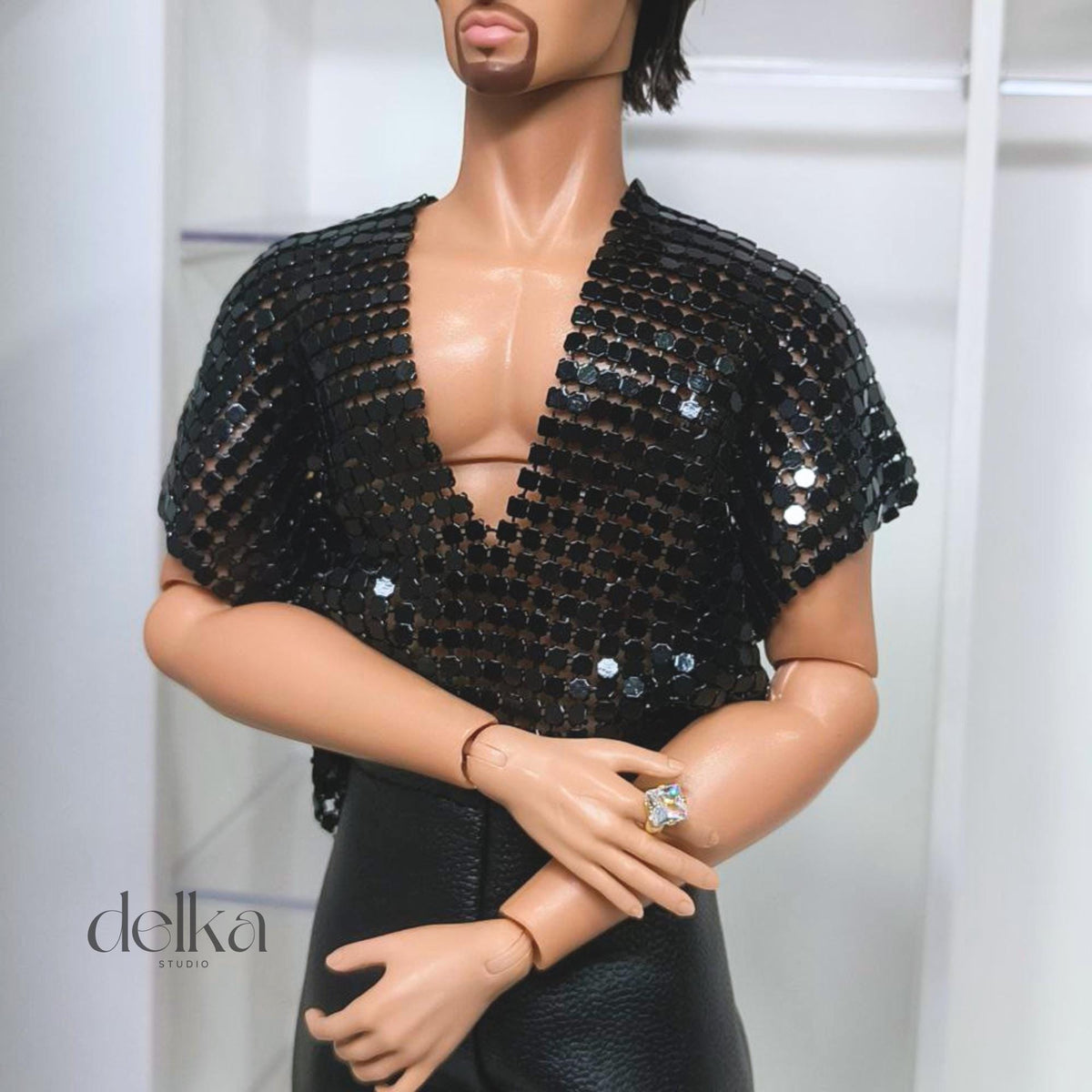 12 inch ring for male Fashion Royalty dolls, 1:6 scale ring for man fashion dolls