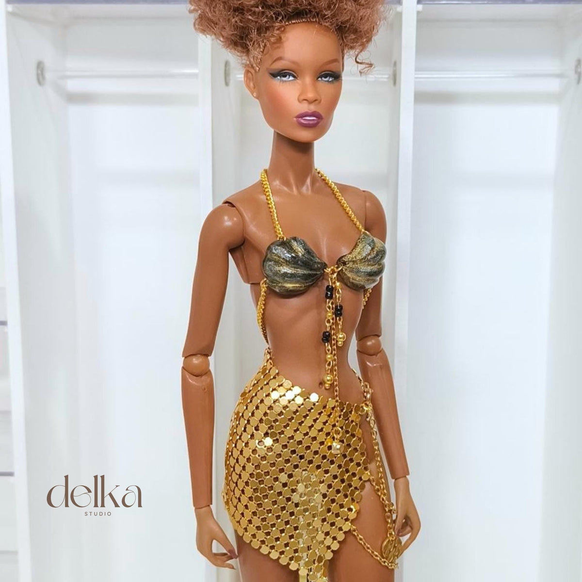 Handmade Mermaid Top for 12 inch Dolls