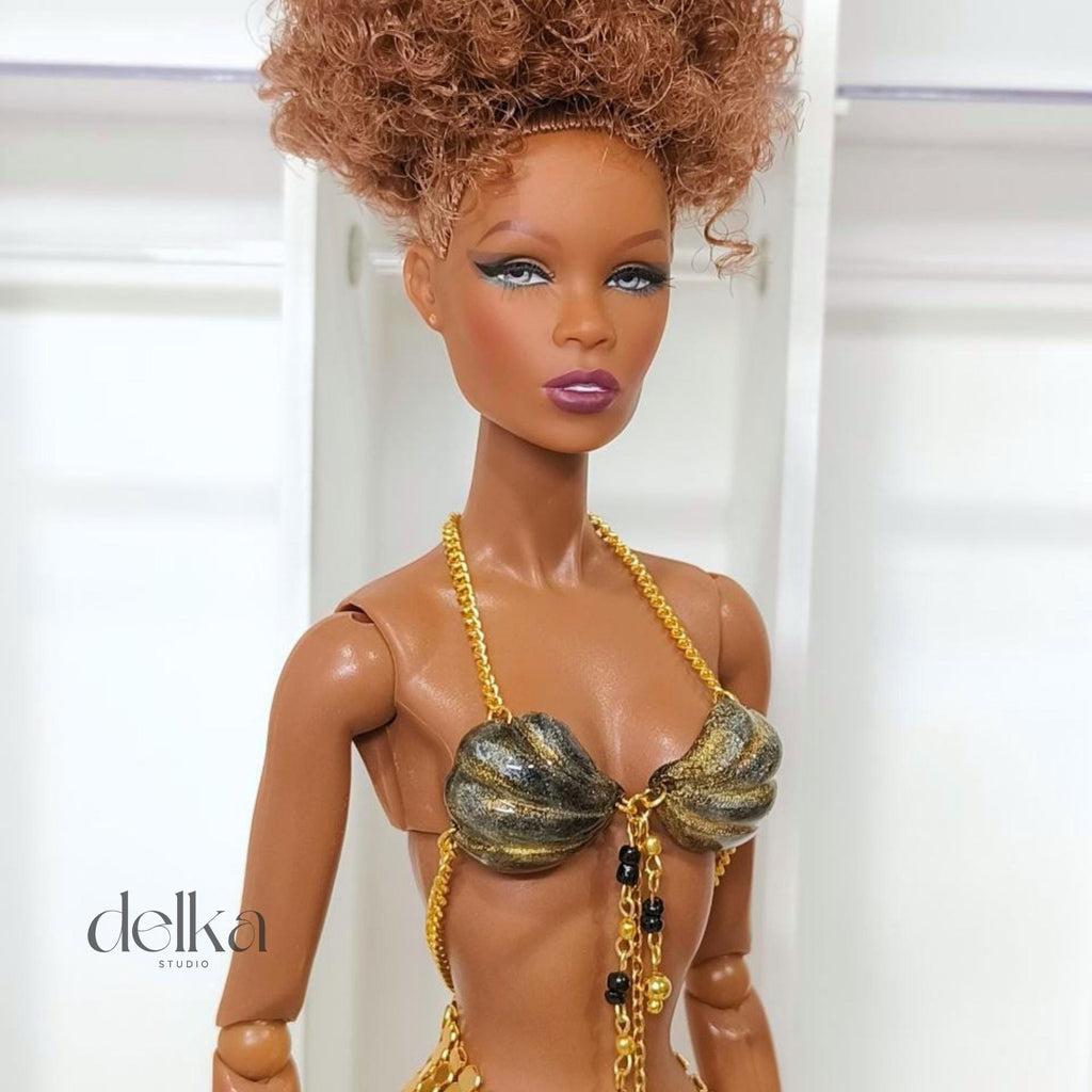 Handmade Mermaid Top for 12 inch Dolls