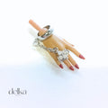 Fashion Doll Bracelet and Two-Finger Ring, 1:6 Scale Accessory