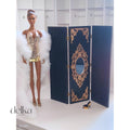 12 inch screen for dolls, 1/6 scale screen for fashion dolls, miniature screen for dollhouses
