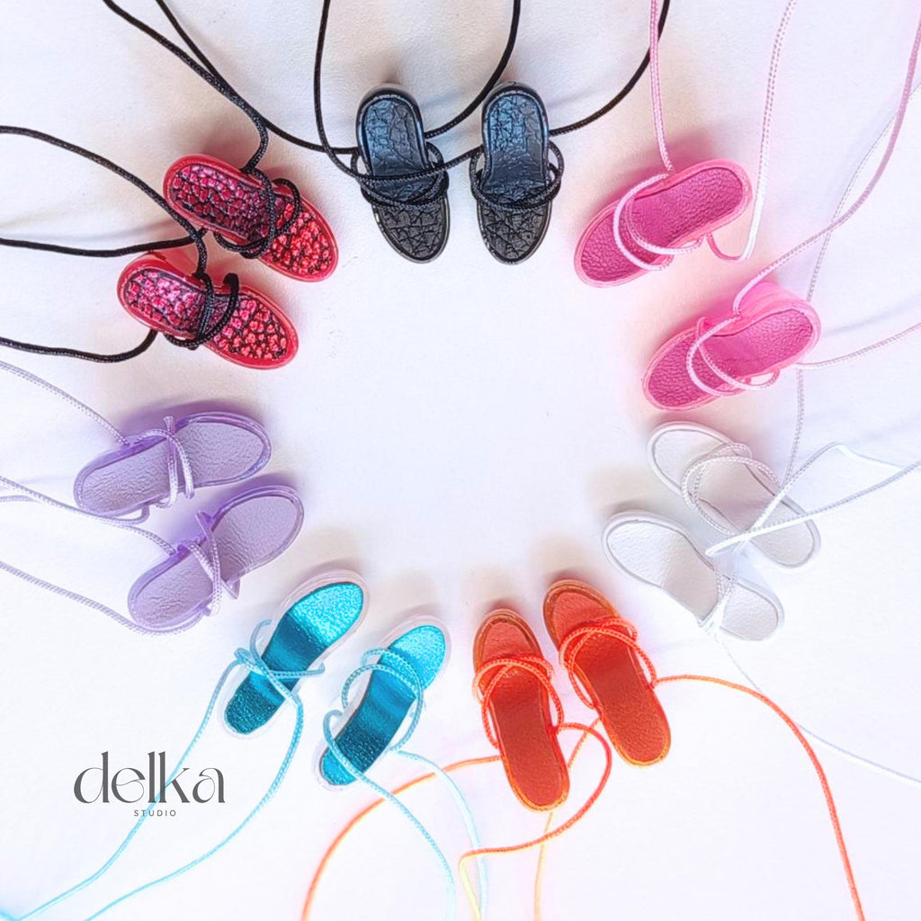 Wedge sandals for Fashion Dolls, 1/6 scale shoes for dolls