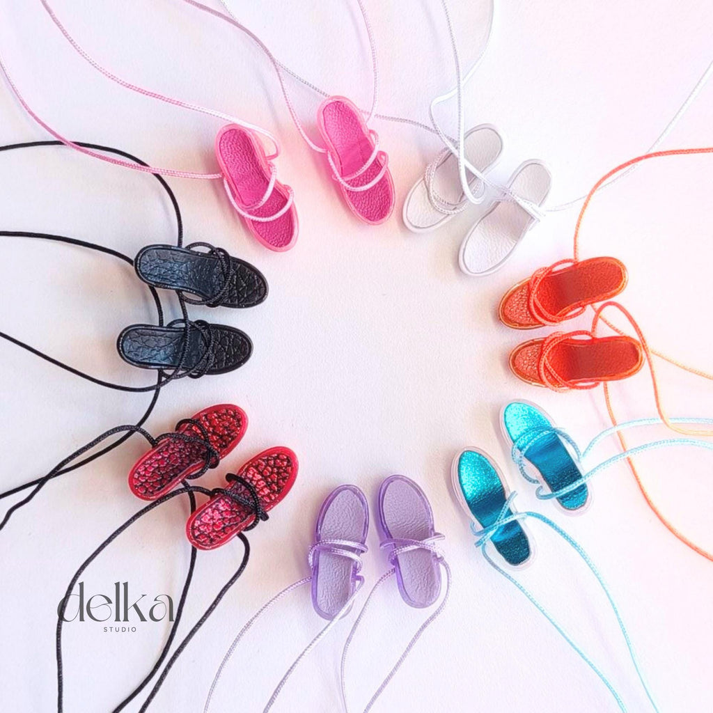 Wedge sandals for Fashion Dolls, 1/6 scale shoes for dolls